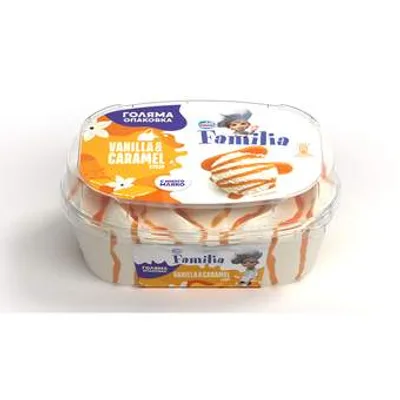 Froneri Sladoled Familia Vanilla & Caramel Syrup 900 ml