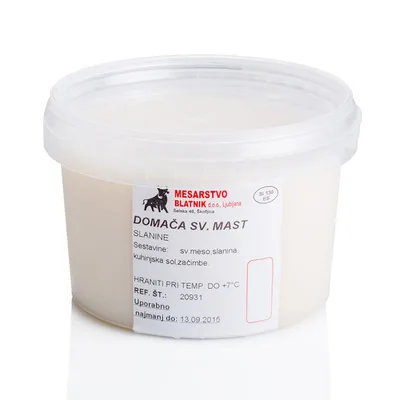 Domaca Svinjska Mast U Kantici Medius Mesara 1 kg