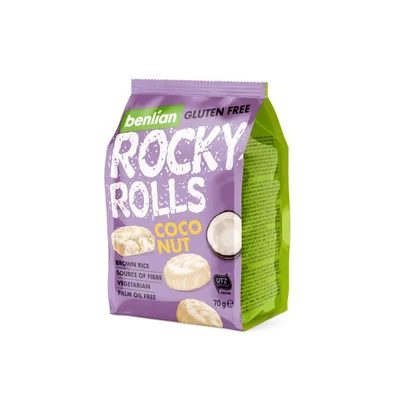 Galete Rocky Rolls Kokos Bf 70 g