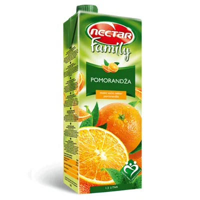 Voćni Napitak Voćne Kapi Pomorandža Brik 1,5 L