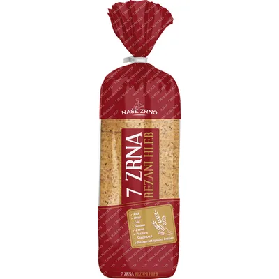 Naše Zrno Hleb Rezani 7 Zrna 450 g
