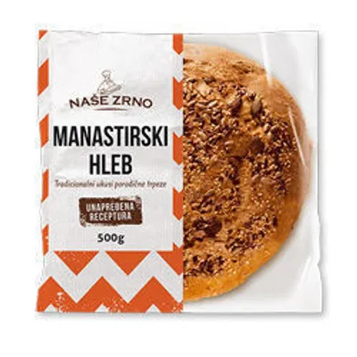 Naše Zrno Manastirski Hleb 450 g
