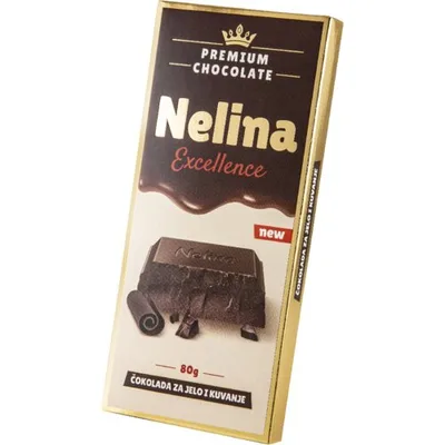 Cokolada Nelina Seckani Lesnik Zlatna - Nelli 80 g