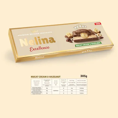 Cokolada Nelina Sa Krancom I Nugat Kremom - Nelli 80 g