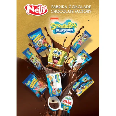 Čokolada Sp Bob Cho&waff Nelly 80 g