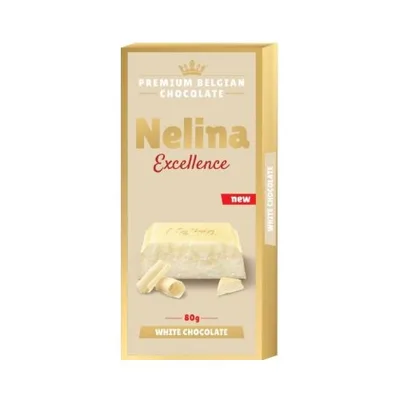 Čokolada Mlečna Bela Excelence Nelino 80 g