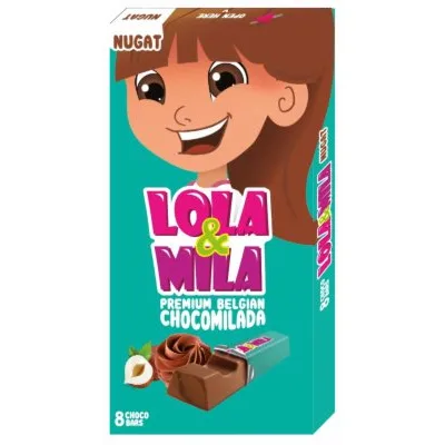 Čokolada Mlečna Nugat Lola&mila 100 g