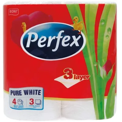Toalet Papir Perfetto Pure White 3sl