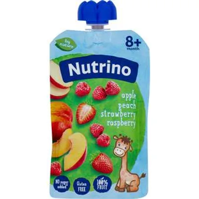 Voćna Kaša Nutrino Jab Breskva Jagoda I Malina Sa Žitaricama 100 g