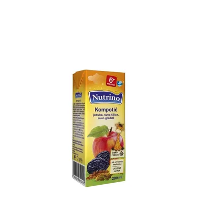 Kompot Jab.S.Sljiva,s.Grozdje Nutrino 200 ml