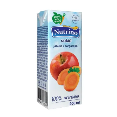 Nutrino Sokic Jabuka I Sargarepa 200 ml