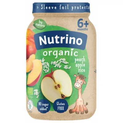 Nutrino Org Pire Od Voca Breskva Jabuka 190 g