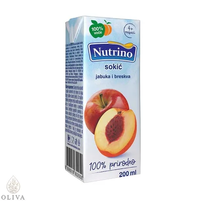 Nutrino Sokic Jab. Breskva 200 ml