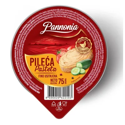 Pannonia Pileca Pasteta 75 g