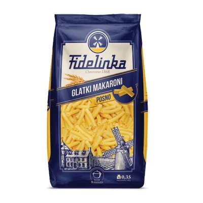 Testenina Glatki Makaroni 0350 Fidelinka