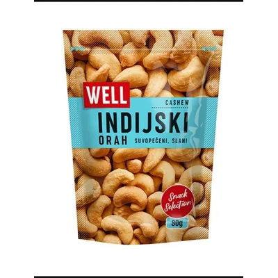 Well Indijski Orah Peceni Slani 80 g