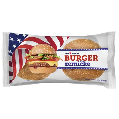 Pecivo Don Don Zemicke Burger 2x68 136 g