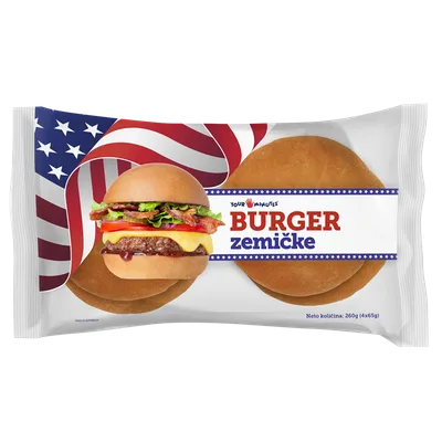 Zemičke Burger Tvojih 5 Minuta 260 g