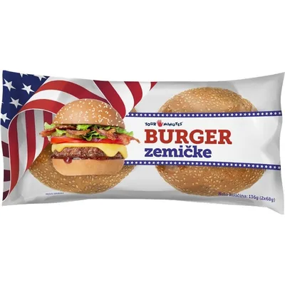 Zemicke Burger Sa Semenkama Tvojih 5 Minuta 170 g