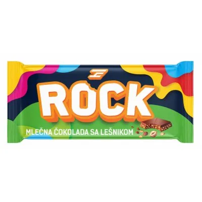 Čokolada Mlečna Sa Lešnikom Dex Rock 100 g