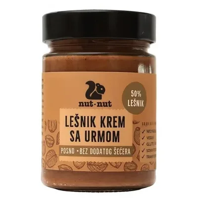 Krem Namaz Lešnik Sa Urmom Bez Dodatog Šećera Vegan 300 g