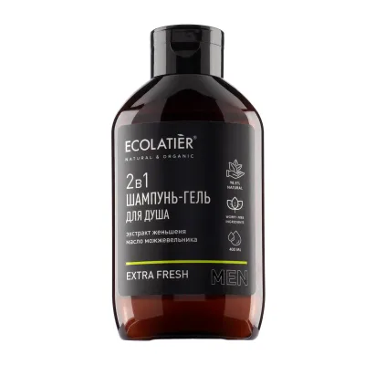 Ecolatier Šampon I Gel Za Tuširanje 2 U 1 Extra Fres 400 ml