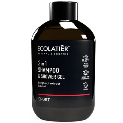Ecolatier Šampon I Gel Za Tuširanje 2 U 1 Sport 400 ml
