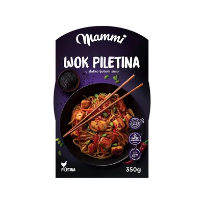 Gotovo Jelo Wok Piletina U Slatko Ljutom Sos Mammi