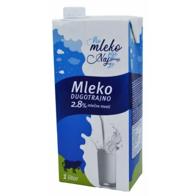 Mleko Uht 2.8% Lazar Blace Sa Cepom 1 L