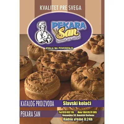 Hleb"san I" Poluintegralni -Veknica -Folija 350 g