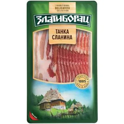 Zlatiborac Slanina Tanka Narez Zas Atm 100 g
