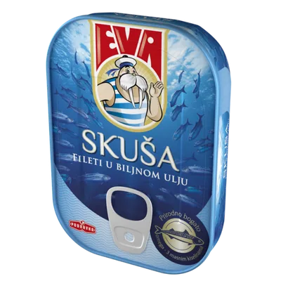 Skusa Fileti U Biljnom Ulju Ocean F 125 g