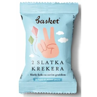 Keks Sa Suvim Grožđem Basket 25 g