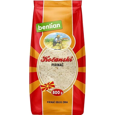 Pirinac Kocanski Oblo Zrno Benlian 800 g