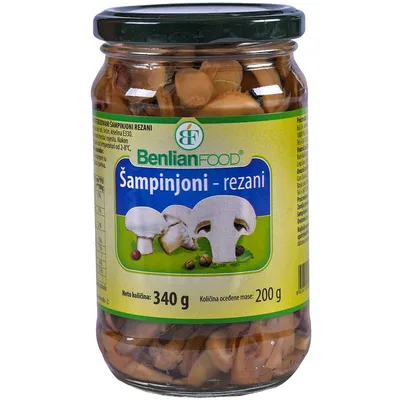 Šampinjoni Rezani Bf 340 g