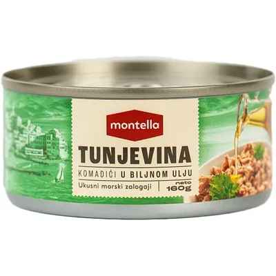 Montella Tunjevina Komadici U Biljnom Ulju 160 g
