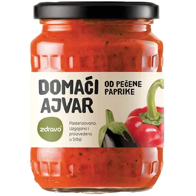 Zdravo Ajvar Blagi Peč Paprika 580 g