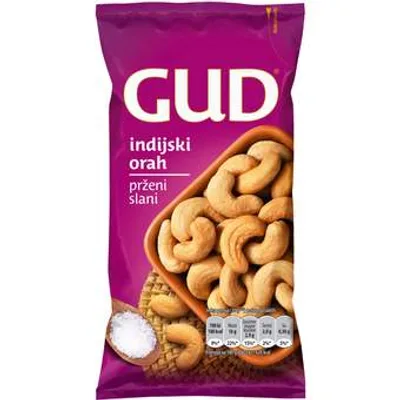 Indijski Orah Prženi Slani Gud 75 g