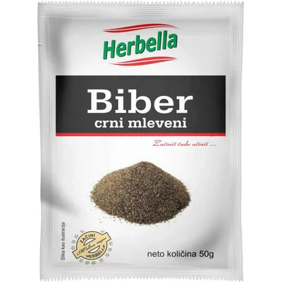 Biber Mleveni Crni /Kom 70 g