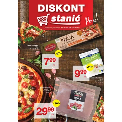 Smrznuta Pecivo Stanic Mini Pica 500 g
