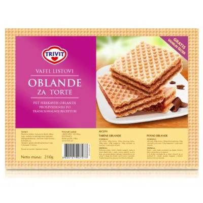 Trivit Oblanda Za Tortu 210 g