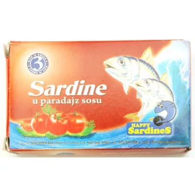 Sardina Paradajz Sos Happy 125 g