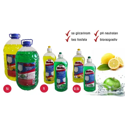 Deterdzent Za Sudove Sjajno Limun 3 L