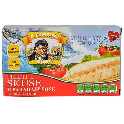 Skusa Filet Il Capitano U Paradajzu 115 g