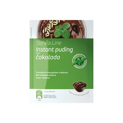 Instant Puding Ukus Cokolada Stevia Line Aleva 40 g