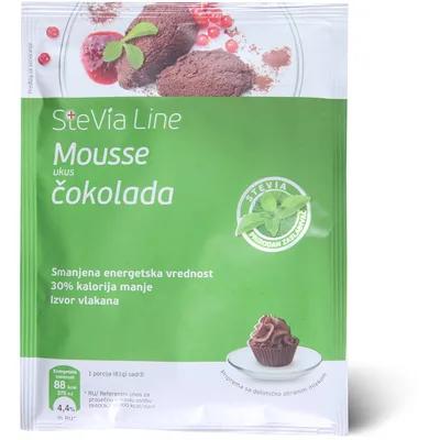 Mousse Čokolada Stevia Line 75 g