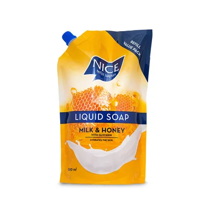 Nice Teč.Sapun Doypak Med I Mleko 1 L