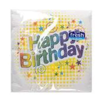 Fresh Salveta Happy Brithday Jednoslojna