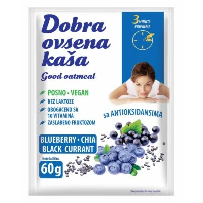 Unac Ovsena Kasa Borovnica 60 g