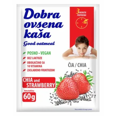 Ovsena Kasa Prava Jagoda Unac 60 g